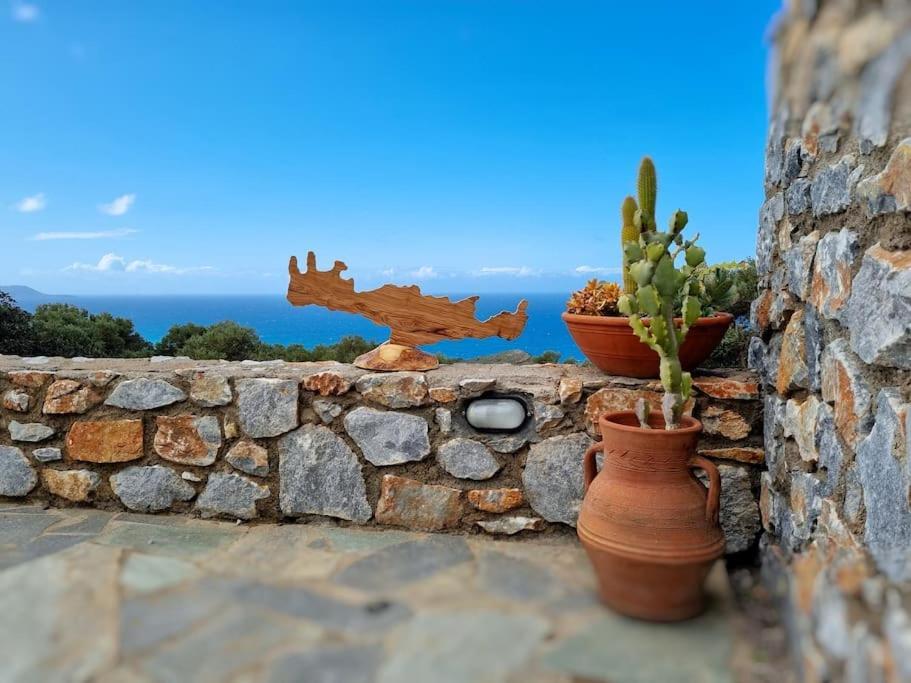 Villa Mavri Ruhige Private Pool Villa, Meerblick Agia Paraskevi  Luaran gambar