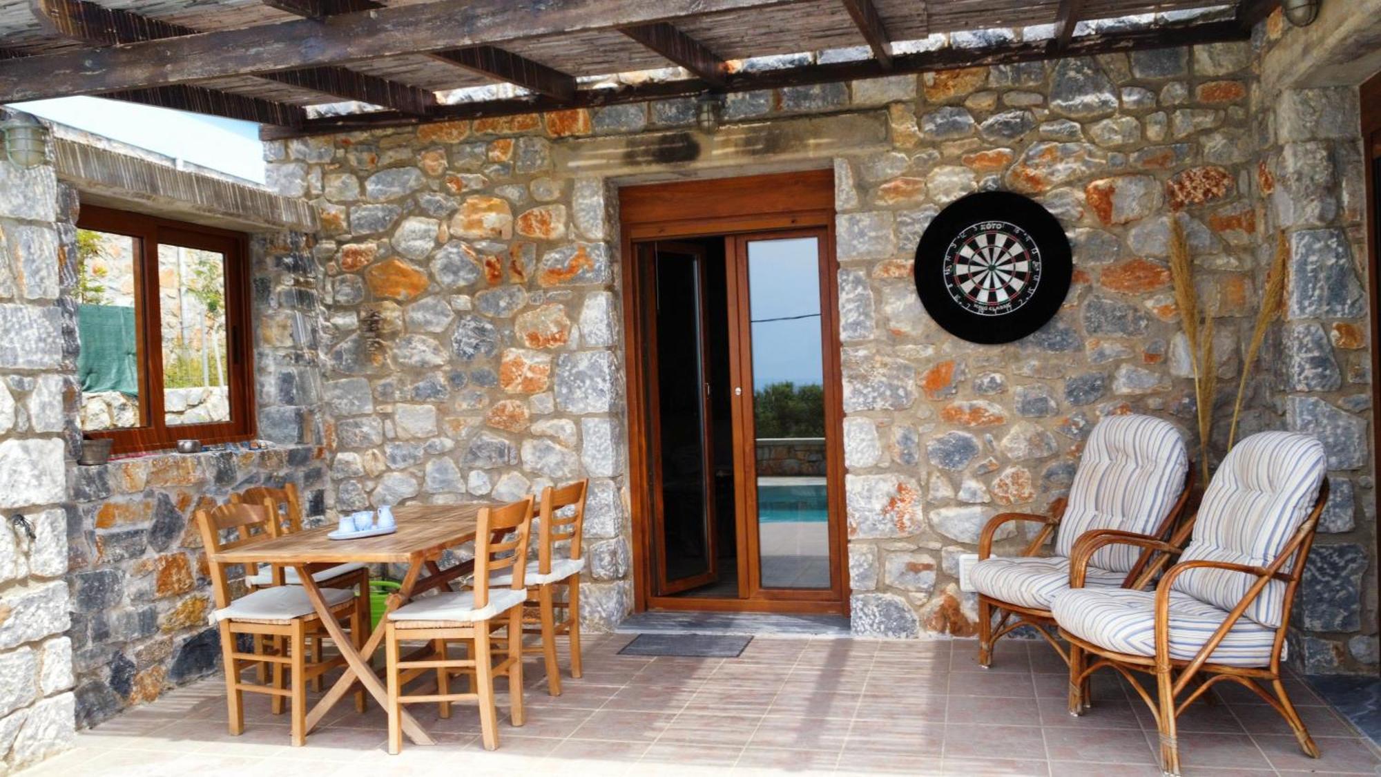 Villa Mavri Ruhige Private Pool Villa, Meerblick Agia Paraskevi  Bilik gambar